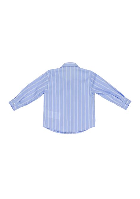 Camicia con logo ricamato MANUEL RITZ | MR3456AZZURRO